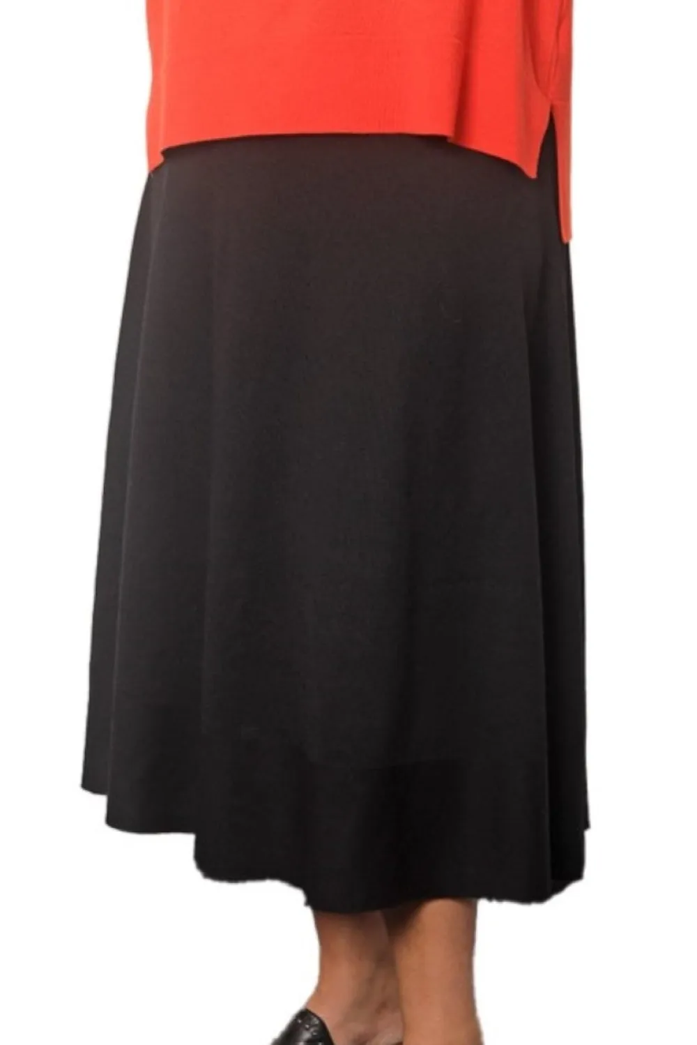 100% Extra Fine Merino Flared Skirt - The Lisa