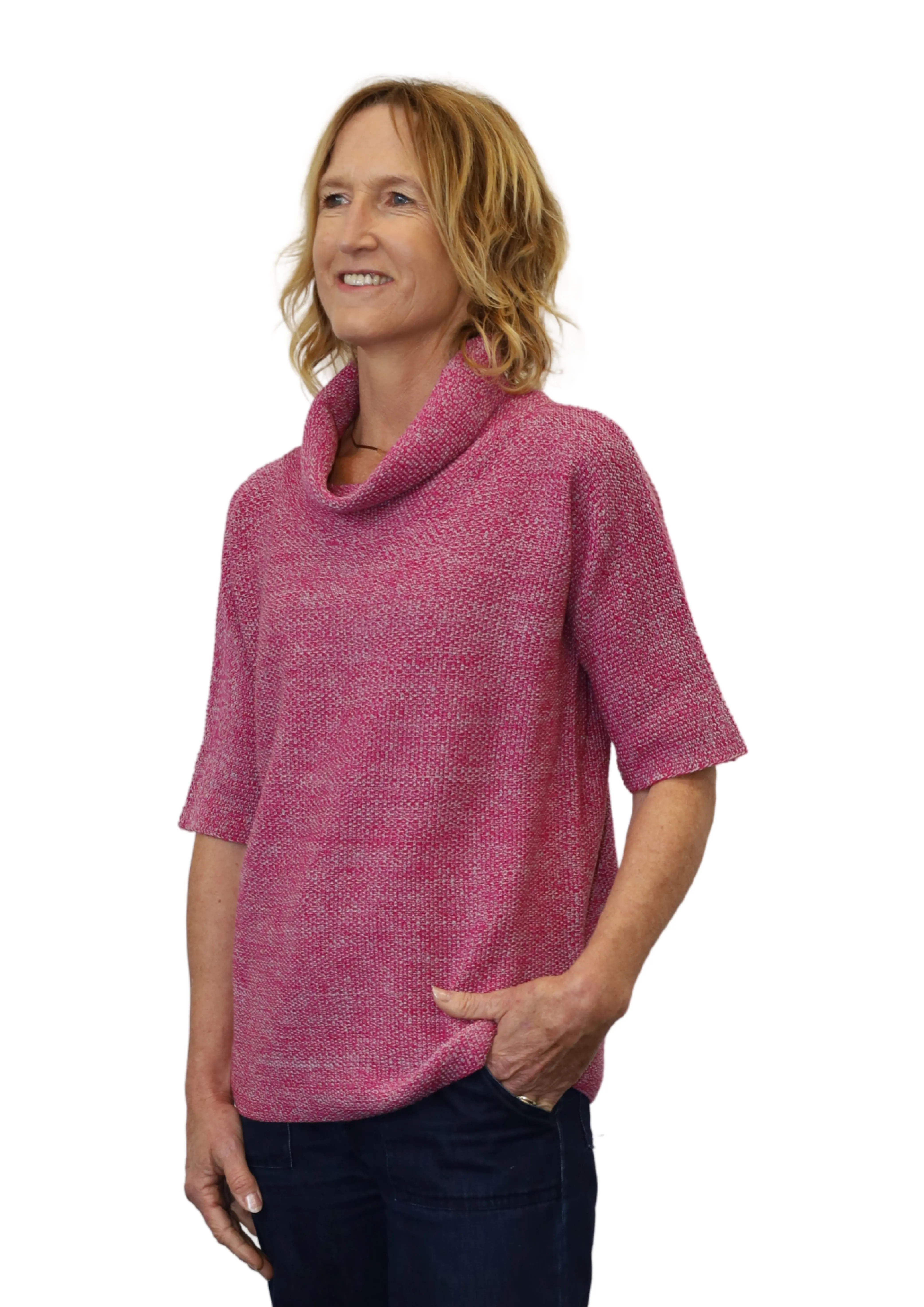 100% Merino Penny Cowl Neck Top