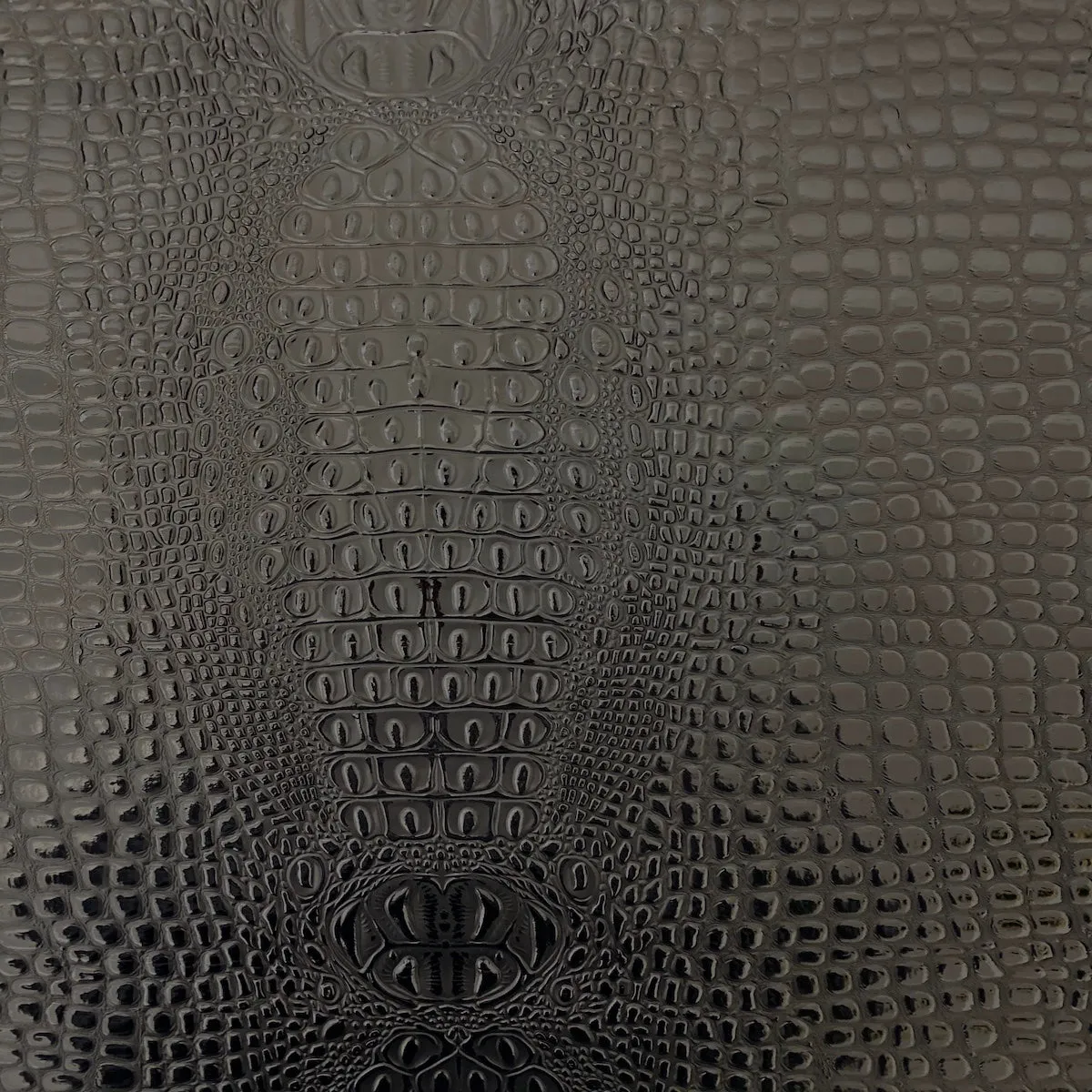 Black Aussie 3D Embossed Gator Vinyl Fabric