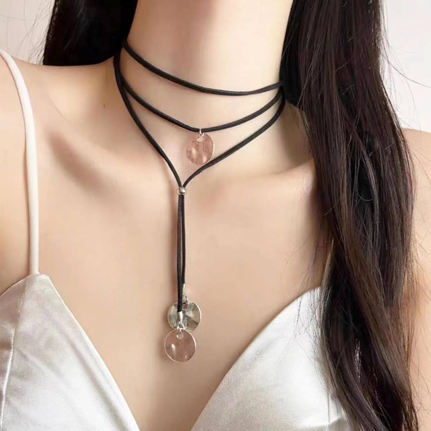 Boho Necklaces for Women Country Concert Outfits Nashville Western Outfit for Women Choker Necklaces Long Leather Necklace Western Dress Jewelry Country Cowgirl Accessories Gifts