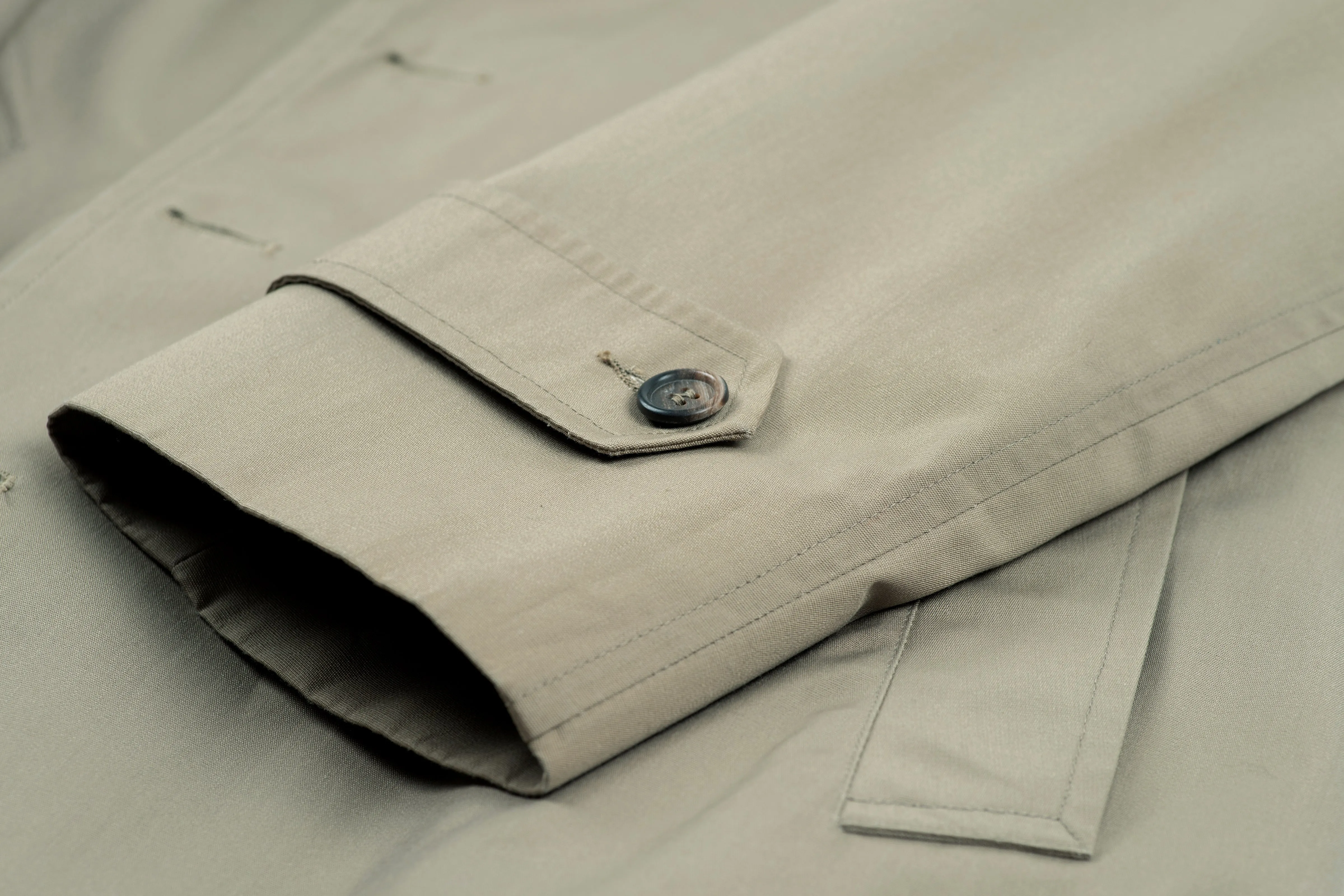 Botany 500 Khaki Brown Trench Coat with Zip-Out Liner, USA 40S