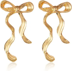 Bow Earrings for Women Trendy Stuff Cute Bow Pearl Drop Dangle Earrings Bowknot Stud Wedding Party Daily Jewelry Accessory Gifts