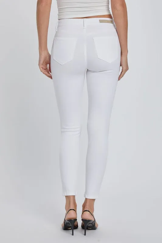 Cello Mid Rise Cropped Skinny Jeans
