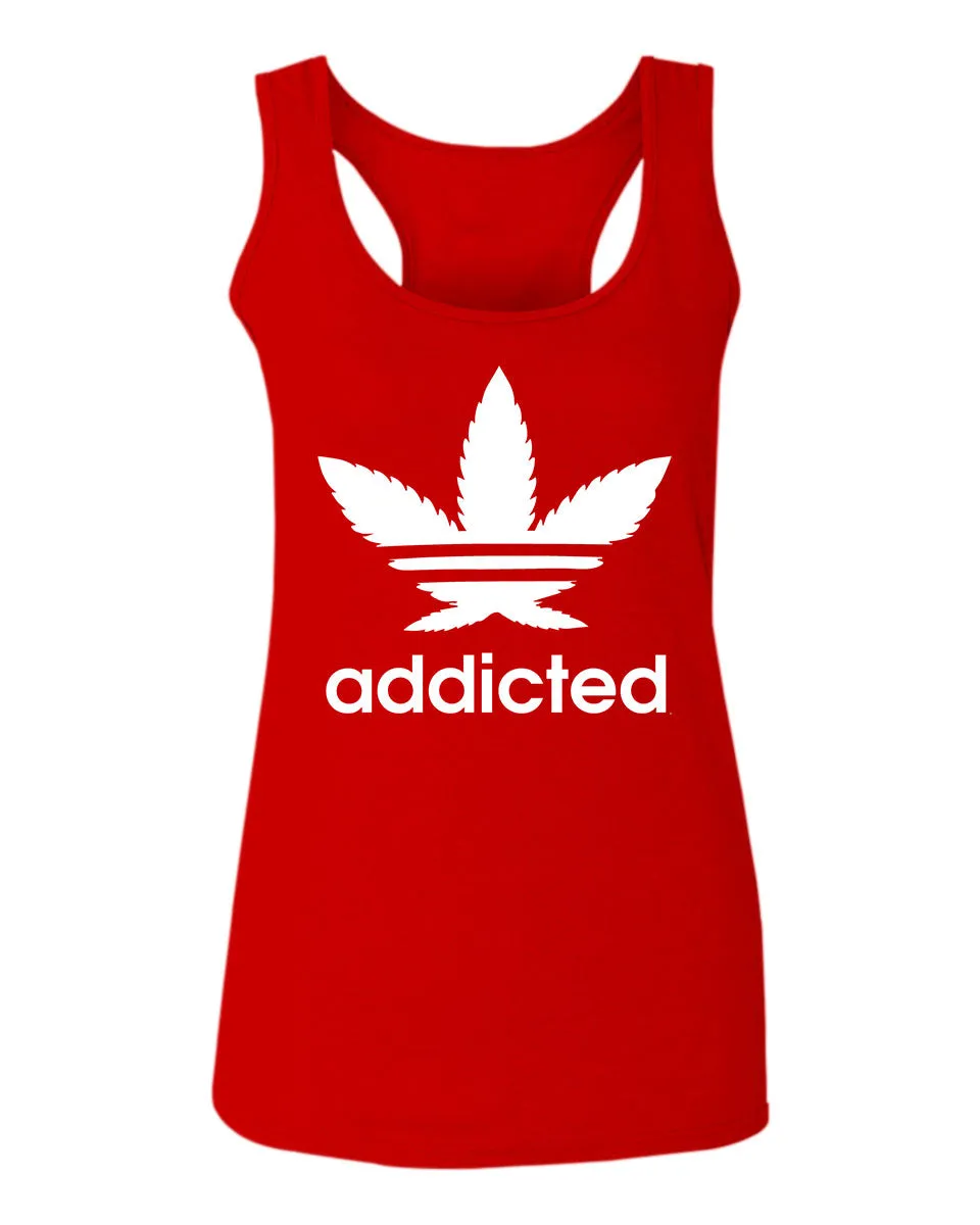 Cool Marijuana Weed Leaf Stoner Day high Pot  women's Tank Top sleeveless Racerback