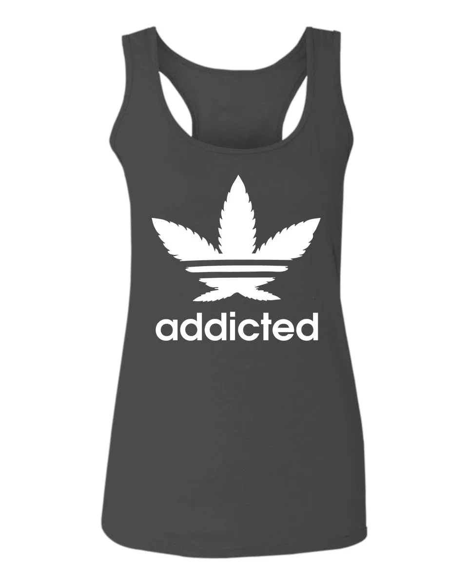 Cool Marijuana Weed Leaf Stoner Day high Pot  women's Tank Top sleeveless Racerback