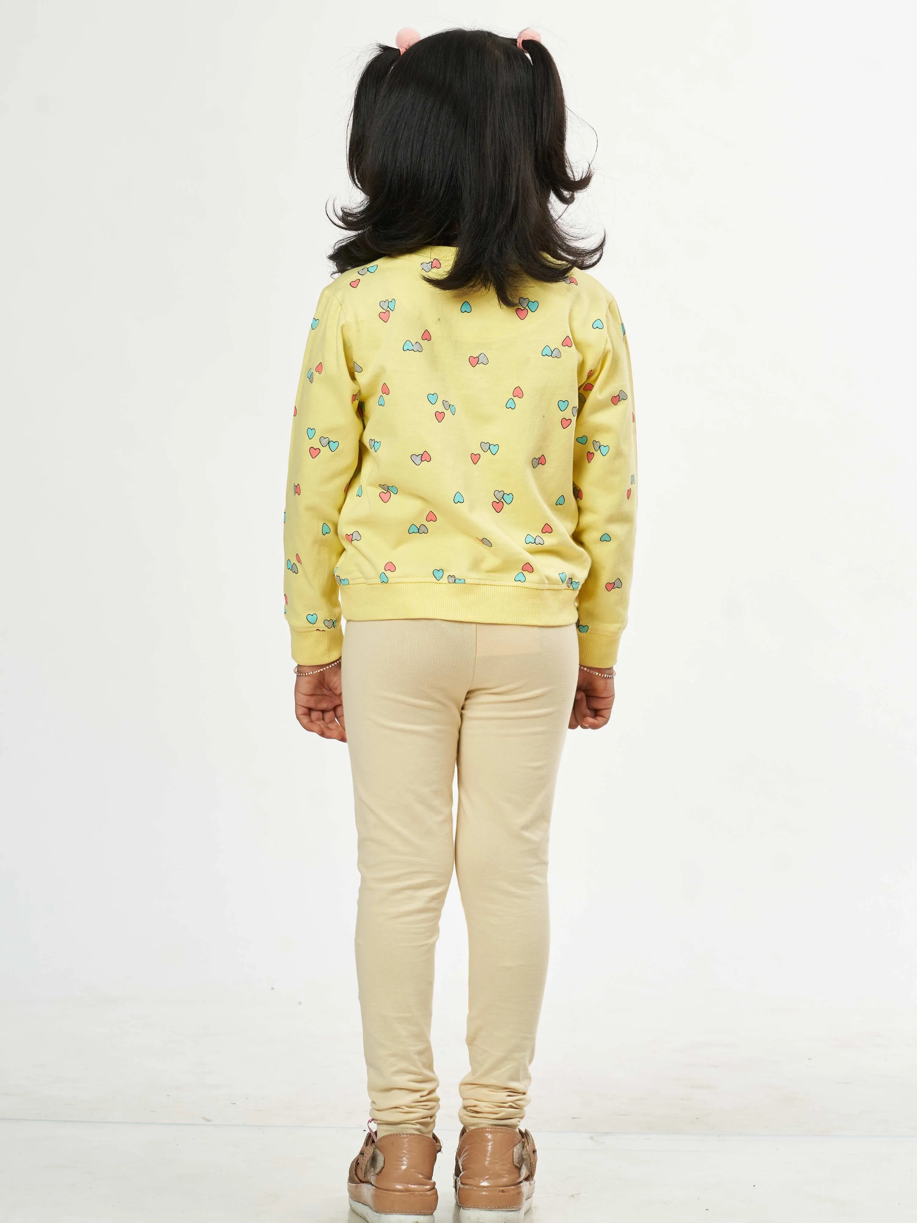 Daily Routine Girls Leggings - Cream | Full Length