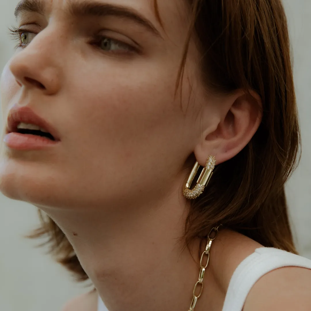 Disengage Gemstone Hoops