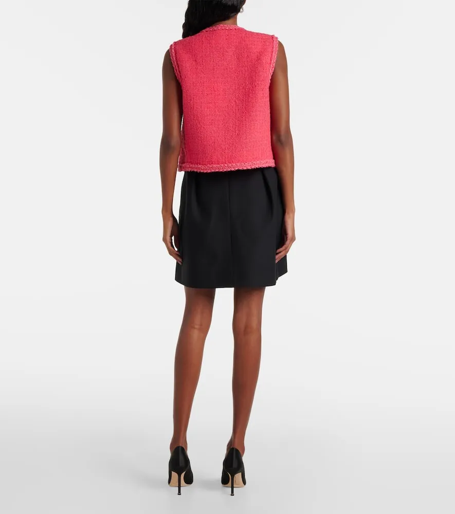 Giambattista Valli Wool-blend boucl√É¬© vest
