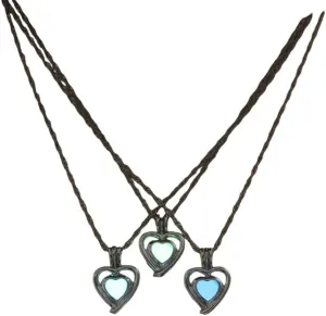 Three Colors Are Glowing In The Dark Necklace Jewelry For Women Hollow Heart Luminous Necklace Pendant Gifts VHM7157