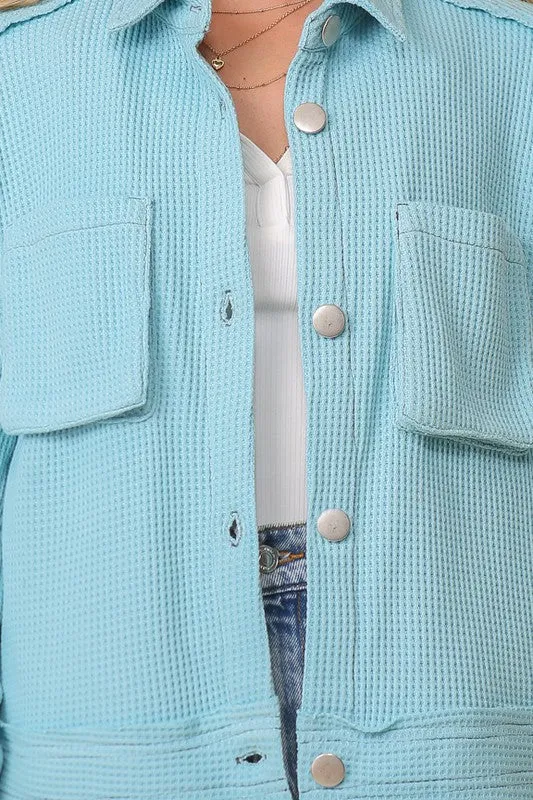 Waffle Knit Jacket