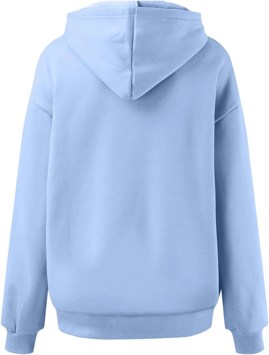 Women's Casual Hoodies Long Sleeve Oversized Sweatshirts Solid Color Fall Fashion Pullover Tops Outfit Winter Clothes