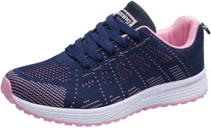 Womens Lace Up Walking Shoes Memory Foam Lightweight Comfort Running Shoes for Men Sport Casual Slip On Shoes High Top Sneakers Brown Tennis Shoe Cross Trainer Shoe
