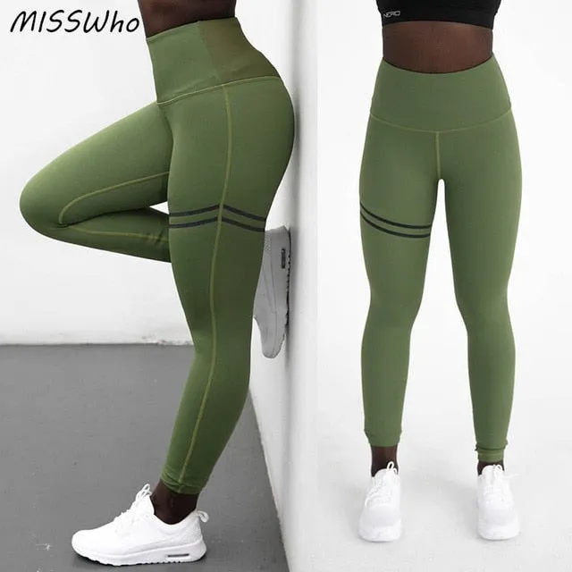 Women's Yoga Fitness Leggings - Green
